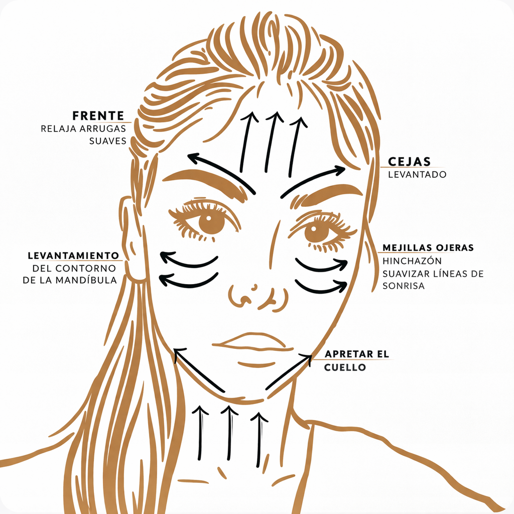 Cepillo Facial para el Contorno Linfático